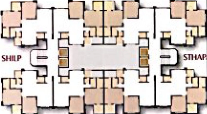 Floor Plan of Chanchal Rang Raag Residency in Jahangirpura, Surat - Image 177312