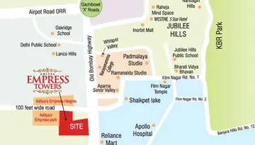 Location of Aditya Empress Towers - Image 115137