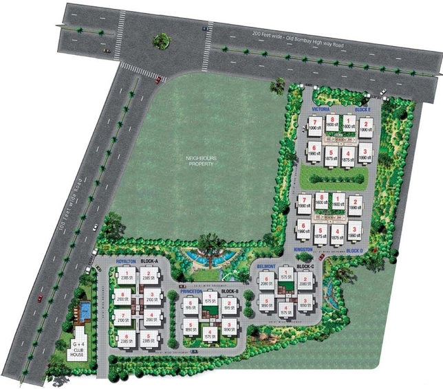 Master Plan of Aditya Empress Towers in Shaikpet, Hyderabad - Image 115139
