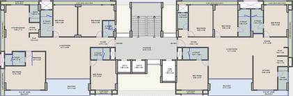 Floor Plan of Green River Vista in Adajan, Surat - Image 177342