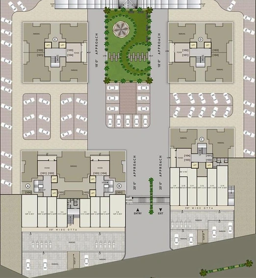 Master Plan of Dhami Royal Heaven in Nana Varachha, Surat - Image 177480