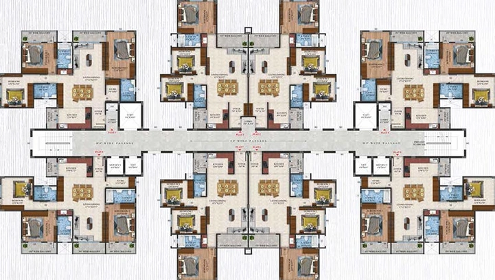 Floor Plan of Ugna The Habitat in Bariatu, Ranchi - Image 177580