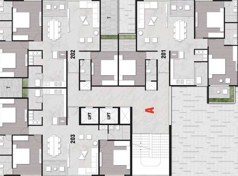 Floor Plan of TRA Aalay in Shela, Ahmedabad - Image 177710