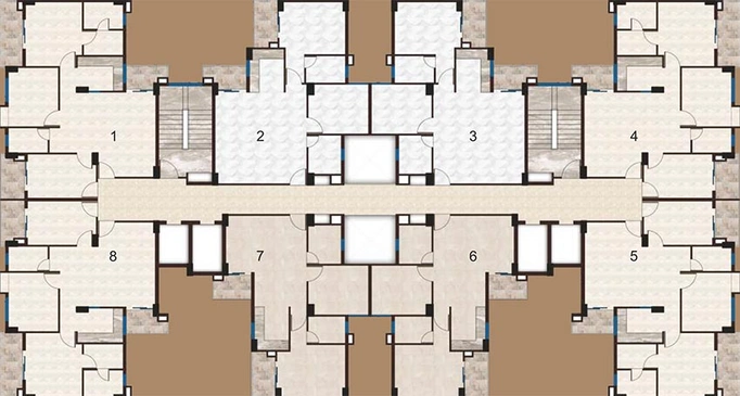 Floor Plan of Nilansh Celeste in Aishbagh, Lucknow - Image 177784