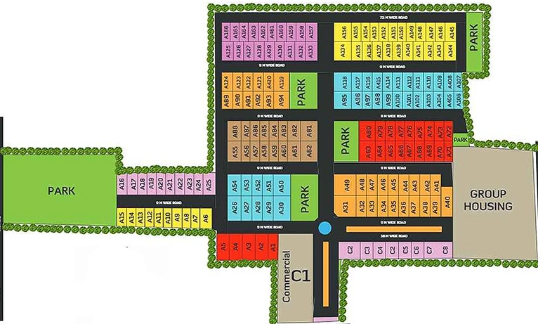 Master Plan of Urbanaid Unicity in Faizabad Road, Lucknow - Image 177854