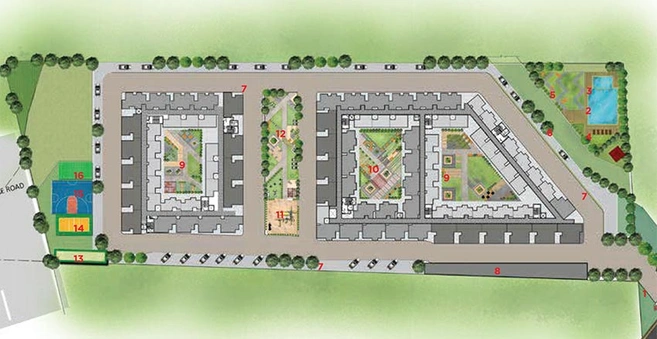 Master Plan of Sowparnika Shivadhanush in Hoskote, Bangalore - Image 178105