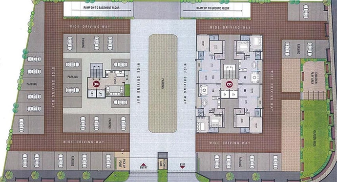 Master Plan of Amideep Royal Homes in Mota Varachha, Surat - Image 178208