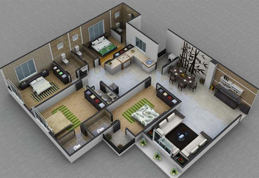 4 BHK Flat in General Royal Orchid in Rander, Surat - Image 819210