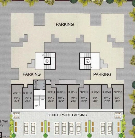 Master Plan of Rudraksha Residency in Bhestan, Surat - Image 178251
