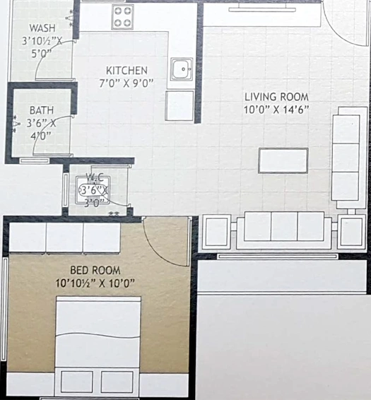 1 BHK Flat in Laxmi Rushikesh Enclave in Limbayat, Surat - Image 819225