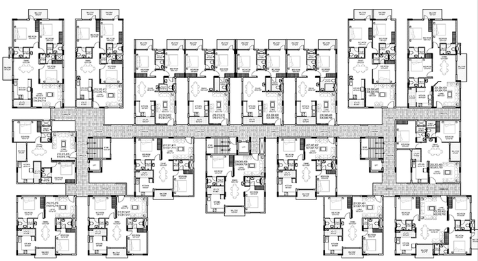 Floor Plan of Affinity Brundaavana in Sampigehalli, Bangalore - Image 178456