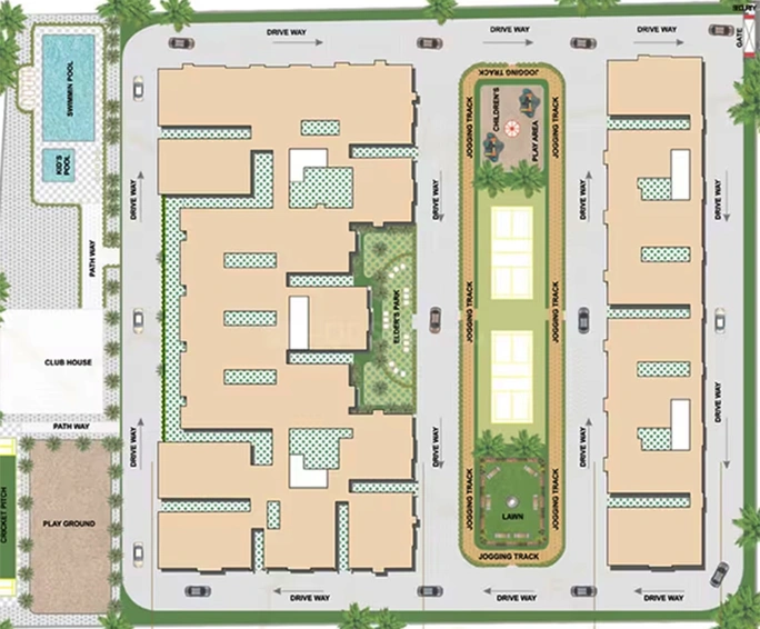Master Plan of Affinity Brundaavana in Sampigehalli, Bangalore - Image 178457