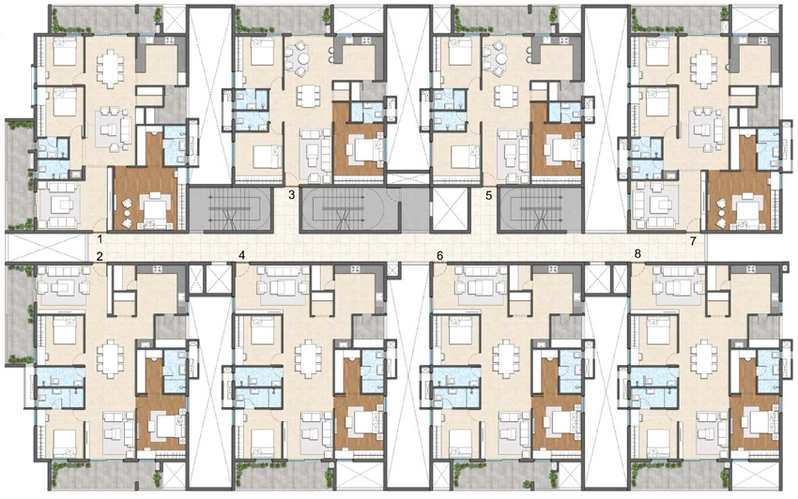 Floor Plan of GHR Titania in Kondapur, Hyderabad - Image 115053