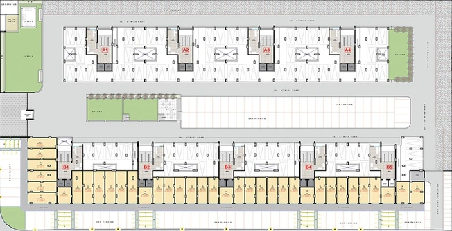 Master Plan of Shailesh Sai Enclave in Althan, Surat - Image 178463
