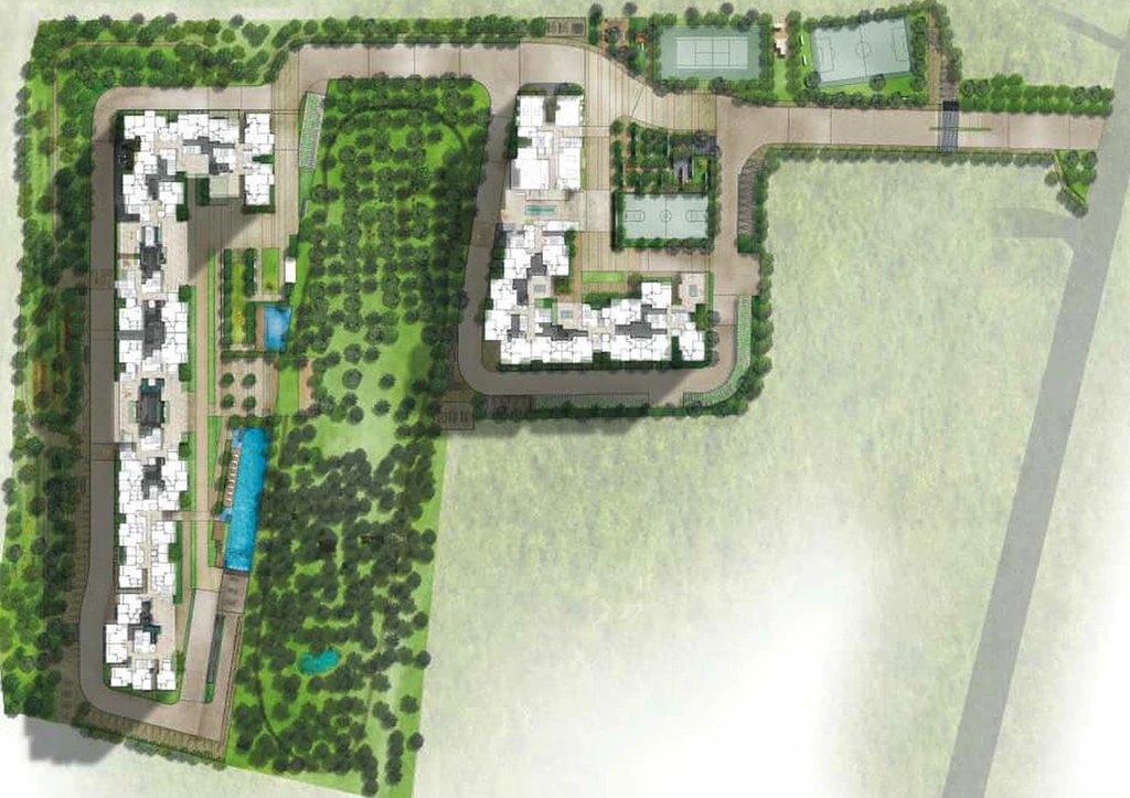 Master Plan of Rohan Upavan in Hennur Road, Bangalore - Image 178543