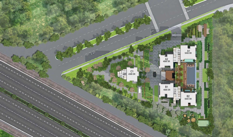 Master Plan of Jayabheri The Peak in Narsingi, Hyderabad - Image 115177