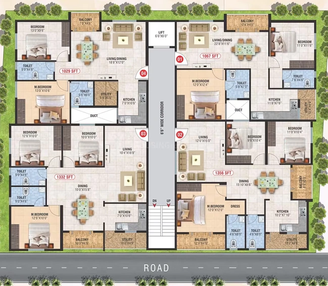 Master Plan of SLV Joshith Enclave in Horamavu, Bangalore - Image 178555