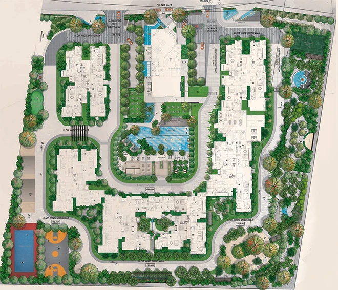 Master Plan of Ramsons East Park Residences in Sarjapur Road, Bangalore - Image 178757