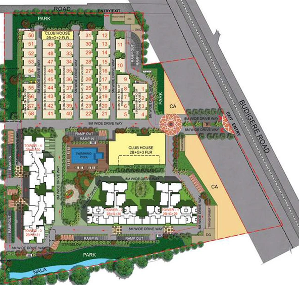 Master Plan of Sattva Songbird in Budigere Road, Bangalore - Image 178783