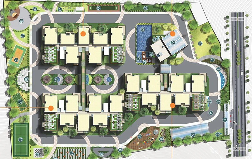 Master Plan of Trendsquares Ortus 3 in Hebbal, Bangalore - Image 178794