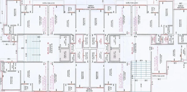Floor Plan of Shiv Sai Siddhi in Jahangirabad, Surat - Image 178826