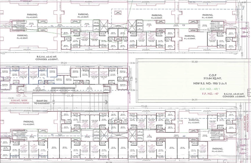 Master Plan of S Balan Sai Vihar Residency in Bhestan, Surat - Image 178833