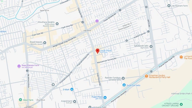 Location of Janvi Savan Plaza in Chikuwadi, Surat - Image 178853