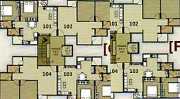 Floor Plan of Krishna Shaligram Flora in Navagam, Surat - Image 178916