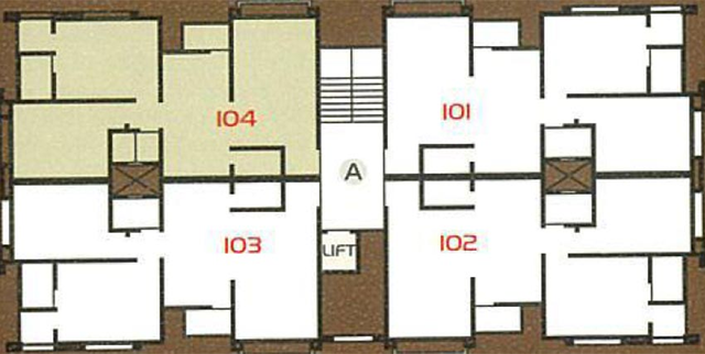 Floor Plan of Shikhar Avenue in Jahangirpura, Surat - Image 178986