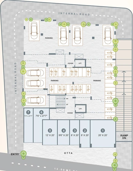 Master Plan of Skyline Shivani Park Apartment in Adajan, Surat - Image 179062