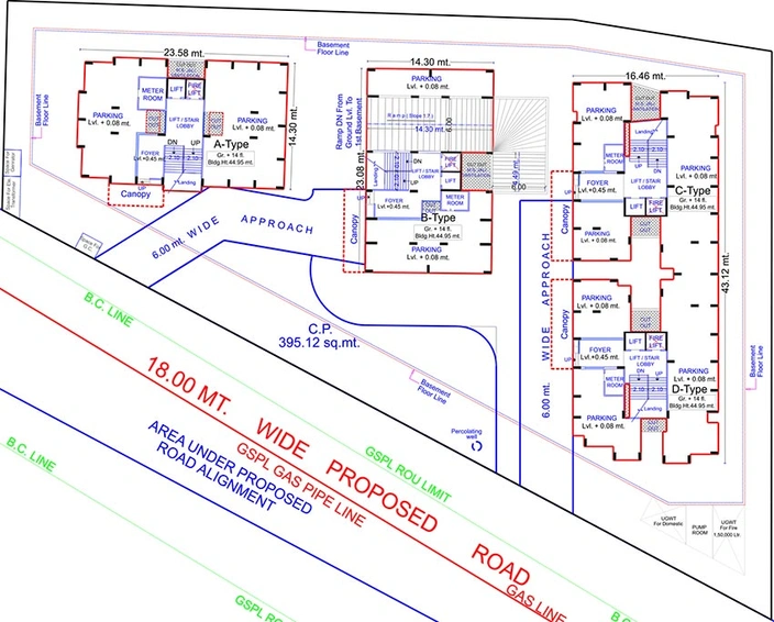 Master Plan of Dev Shivay Homes in Uttran, Surat - Image 179076