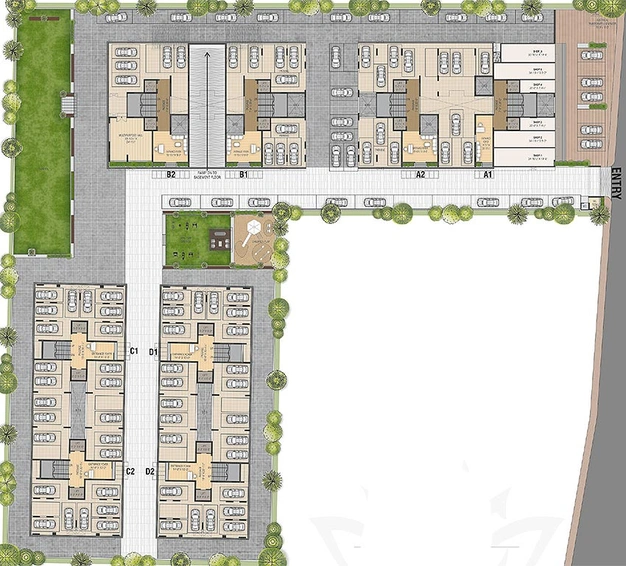 Master Plan of Shree Hari Luxuria in Dindoli, Surat - Image 179113
