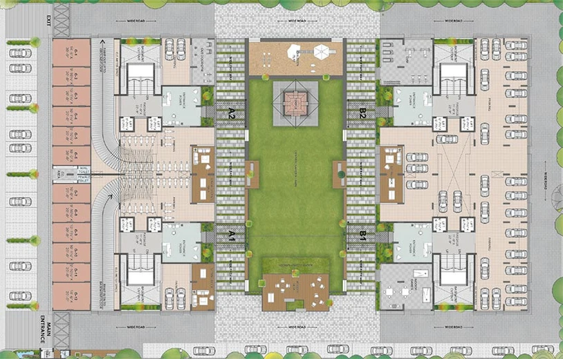 Master Plan of Shree Hari Solitaire in Dindoli, Surat - Image 179127