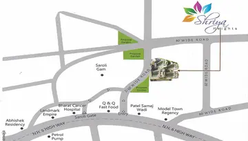 Location of Vijayvargia Shriya Heights - Image 179168