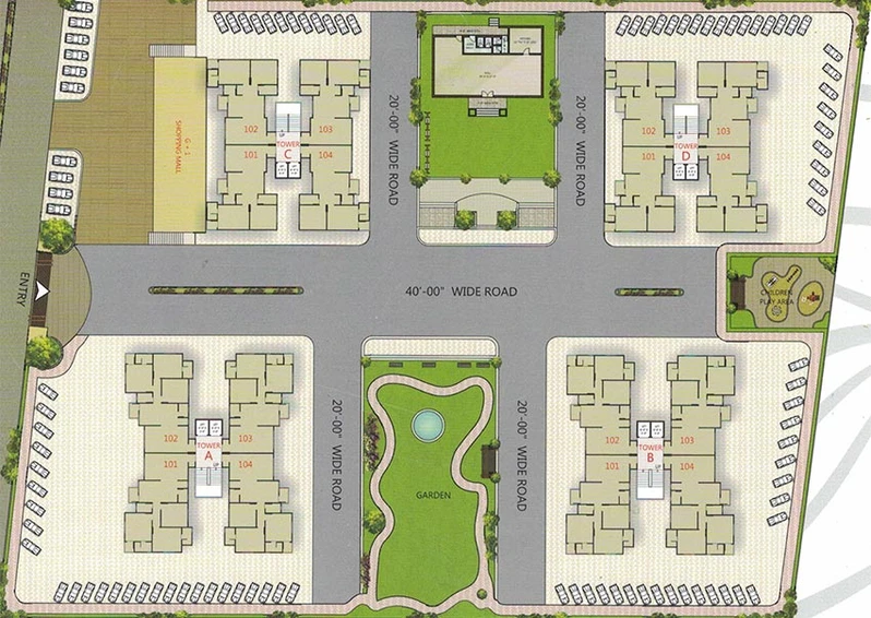 Master Plan of Vijayvargia Shriya Heights in Saroli, Surat - Image 179170
