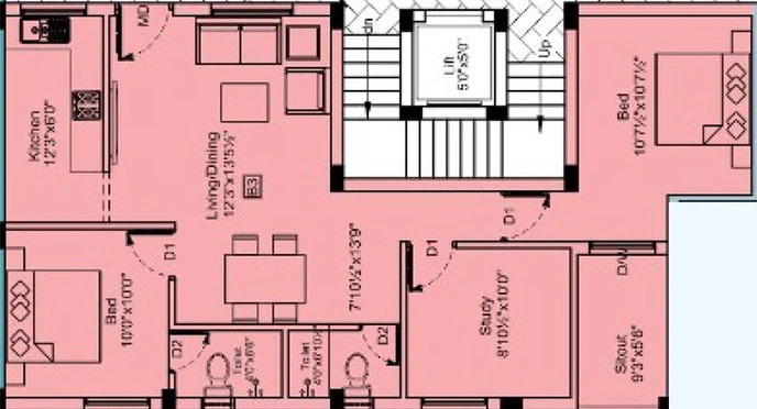 2.5 BHK Flat in Rahul Asashiyana in Ramapuram, Chennai - Image 819522