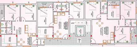 Floor Plan of Rahul Pearl in Madhavaram, Chennai - Image 179336