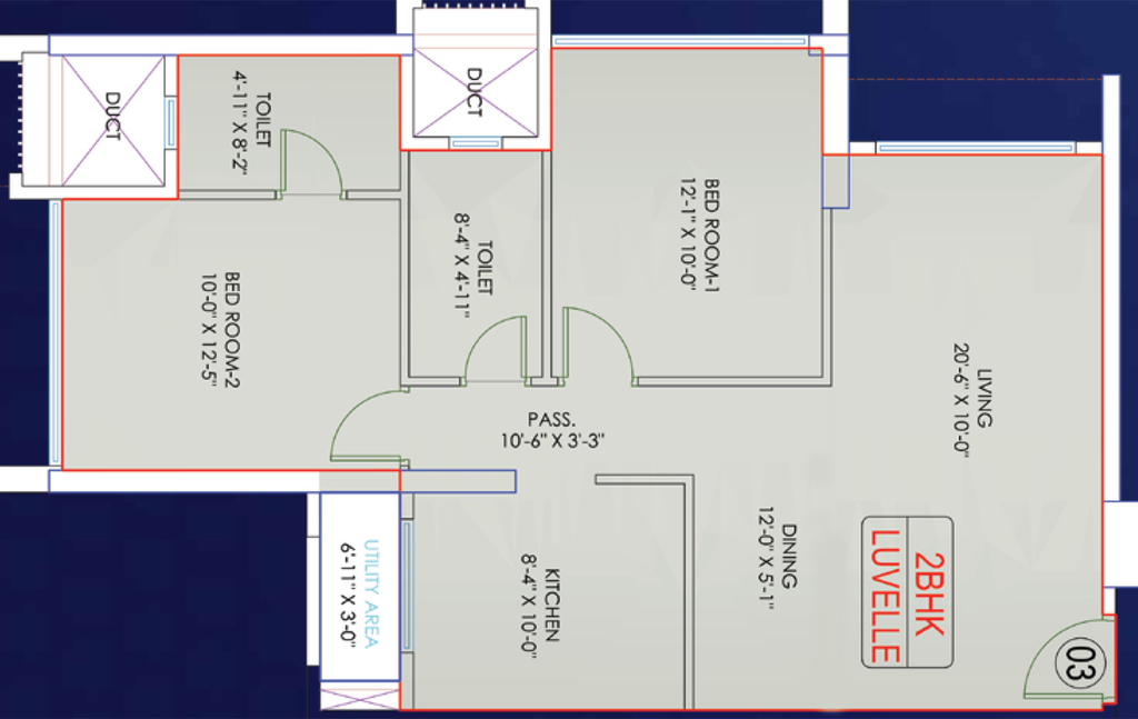 2 BHK Flat in Fortune Florence in Borivali East, Mumbai - Image 751003