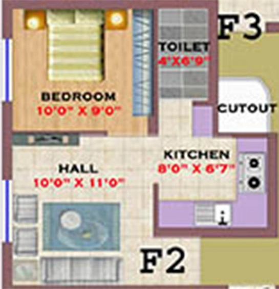 1 BHK Flat in Agni Shree Lakshmi in Tambaram, Chennai - Image 819529