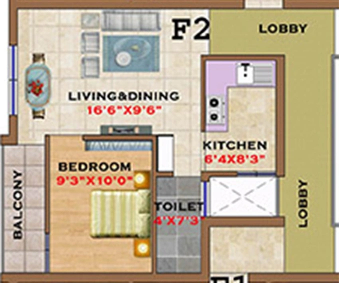 1 BHK Flat in Agni Shree Lakshmi in Tambaram, Chennai - Image 819530