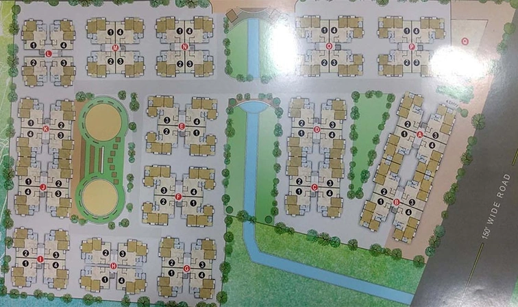 Master Plan of Rajubhai Siddhi Vinayak Green in Laskana, Surat - Image 179357