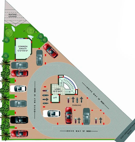 Master Plan of Agni Vanamamalai in Abhiramapuram, Chennai - Image 179374