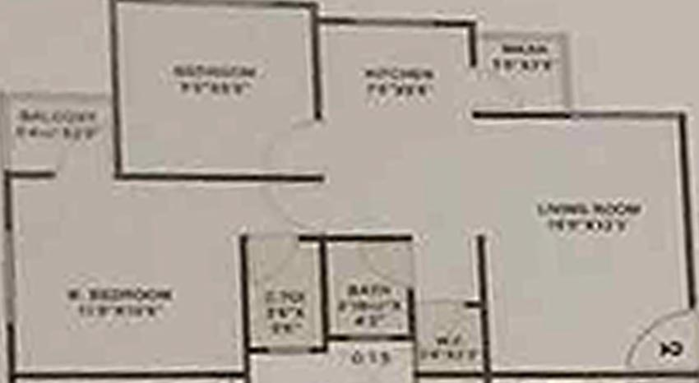 2 BHK Flat in Hirpal Sidhhi Vinayak Residency in Pal Gam, Surat - Image 819545