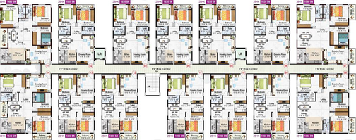 Floor Plan of Hilife Spring Bloom in Varthur, Bangalore - Image 179440
