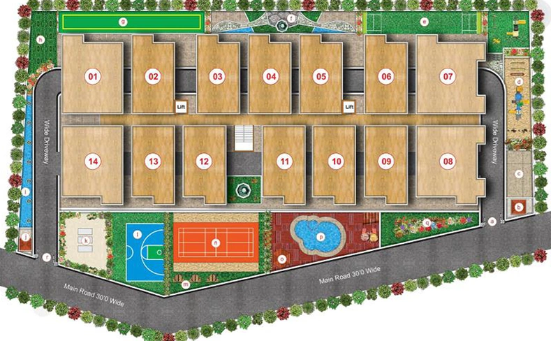 Master Plan of Hilife Spring Bloom in Varthur, Bangalore - Image 179441