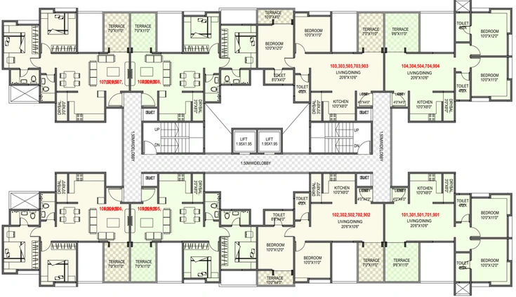 Floor Plan of Staywell Fortuna in Dhayari, Pune - Image 115131