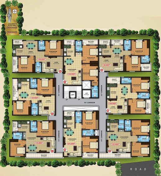 Floor Plan of Nava Ruthu in KR Puram, Bangalore - Image 179549