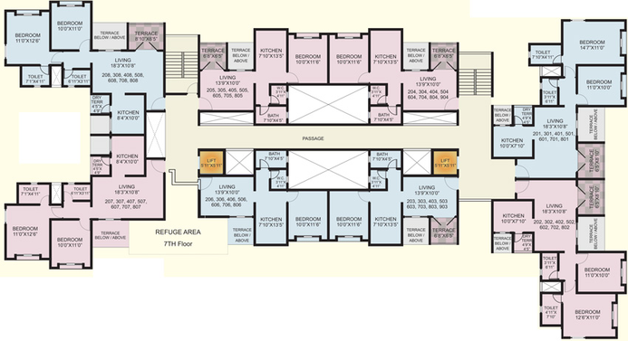 Floor Plan of Laigude Alankapuri in Sinhagad Road, Pune - Image 115103