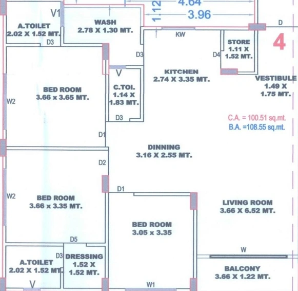 3 BHK Flat in Patel Siya Heights in Sarthana Jakat Naka, Surat - Image 819631