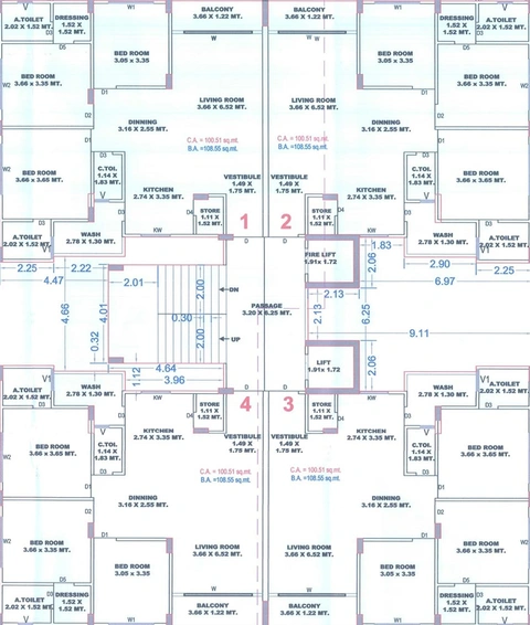 Floor Plan of Patel Siya Heights in Sarthana Jakat Naka, Surat - Image 179641